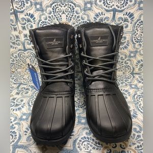 Nautical Mens Waterproof Snow Duck Boots Size 7